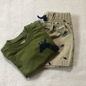 Kinf of the Jungle Shirt & Shorts Outfit (3-6 M)